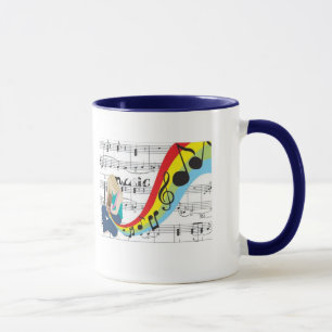 Taza Música notas colores