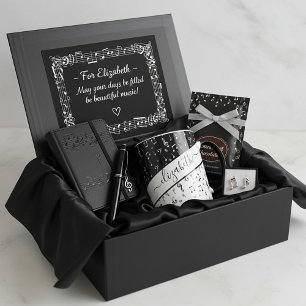 Taza Música personalizada en blanco y negro