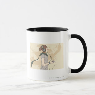 Taza Música que escucha de la mujer joven