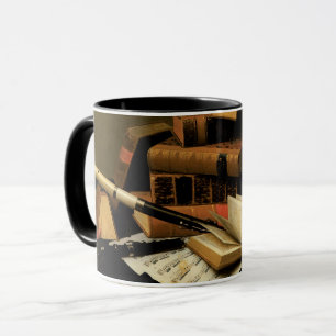 Taza Música y Literatura por William Harnett, Arte Fino