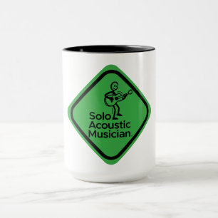 Taza Músico acústico individual Mug Green