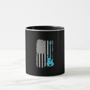 Taza Músico de Bandera Estadounidense, guitarrista El