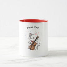 Músico de Cello Adorable Gato 