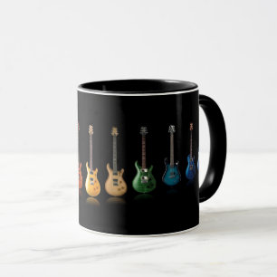 Taza Músico de Guitarra Colorida Amante de la Músi
