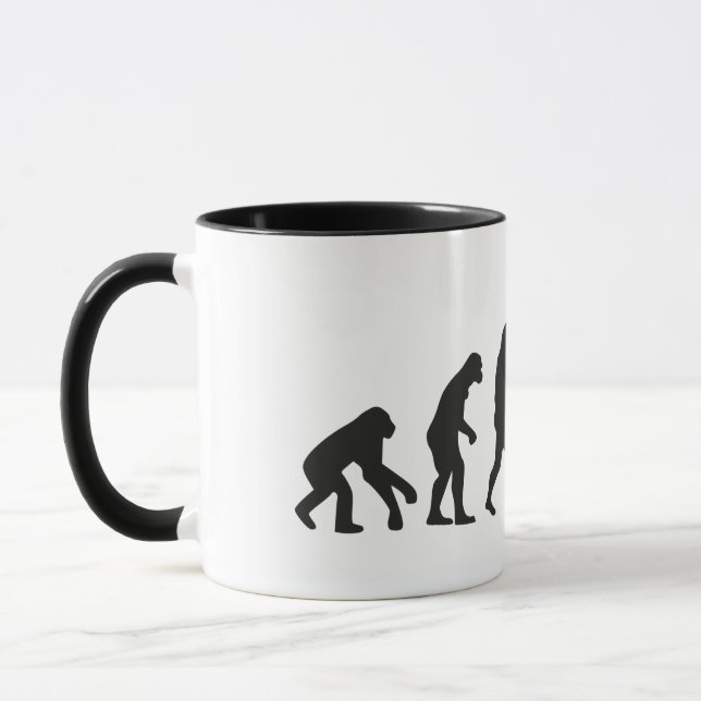 Taza Músico guitarrista de la evolución de guitarrista  (Izquierda)