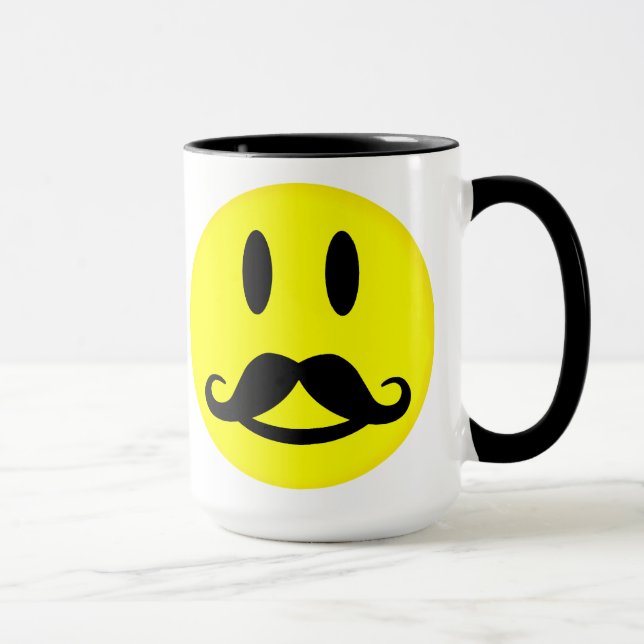 Taza Mustache mug - elegir estilo, personalizar (Derecha)
