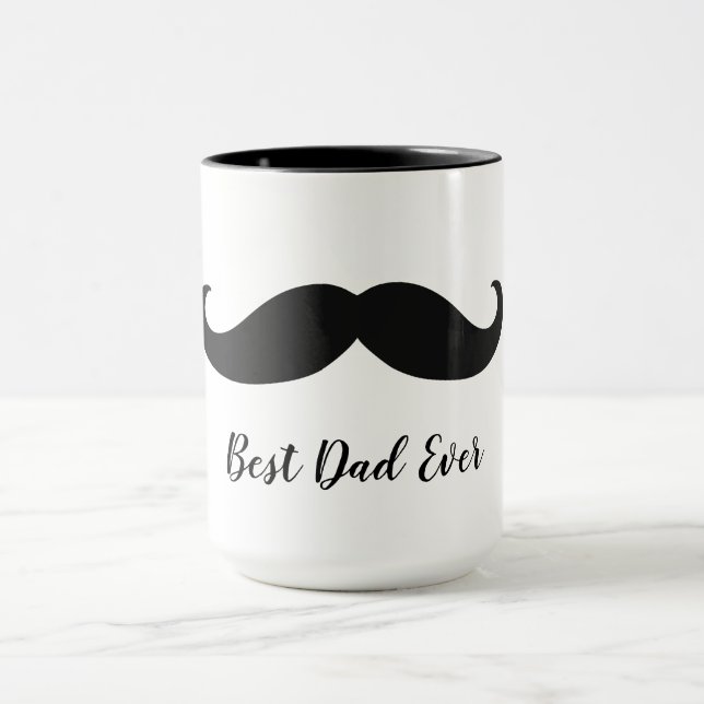 Taza Mustache negro (Centro)