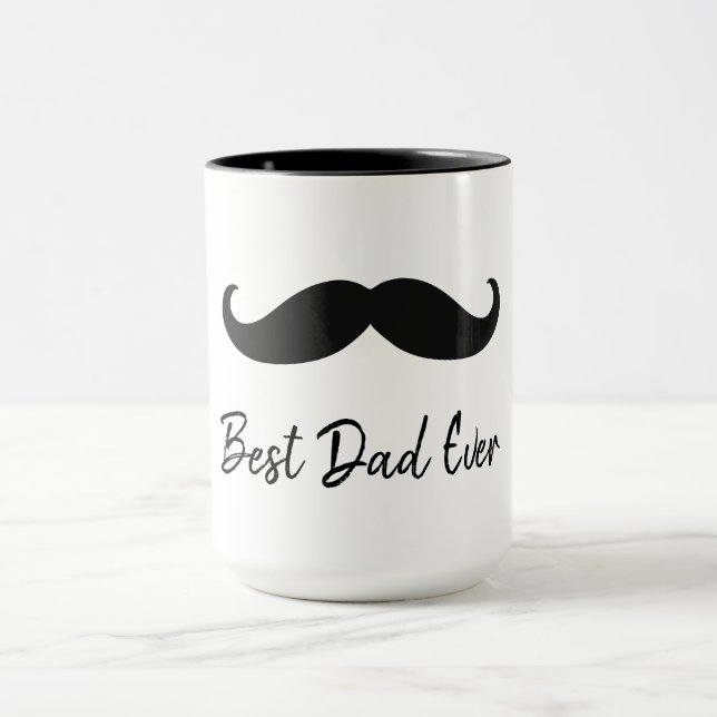 Taza Mustache negro (Centro)