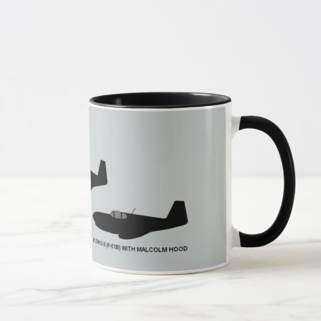 Taza Mustango norteamericano P-51 de la Segunda Guerra (Derecha)