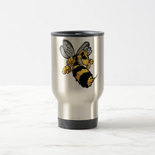 Taza muy enojada del viaje de la abeja