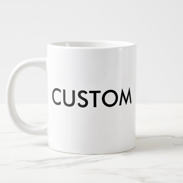 Taza muy grande del café con leche del jumbo 20oz (Izquierda)