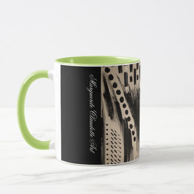 Taza Muzes with Mar Abstract Mug (Izquierda)