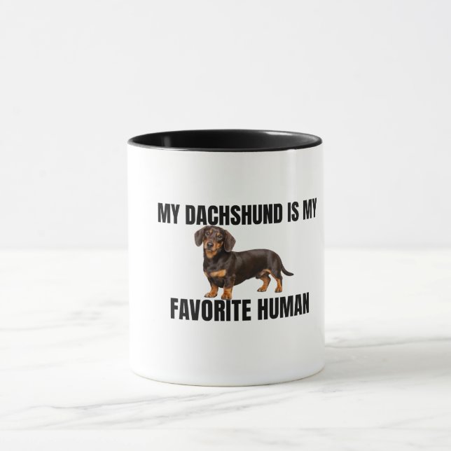 Taza My Dachshund Is My Favorite Human Mug (Centro)