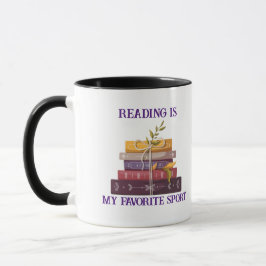 Taza My favorite sport is reading
