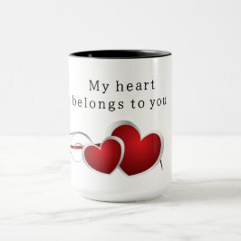 Taza My heart belongs to you