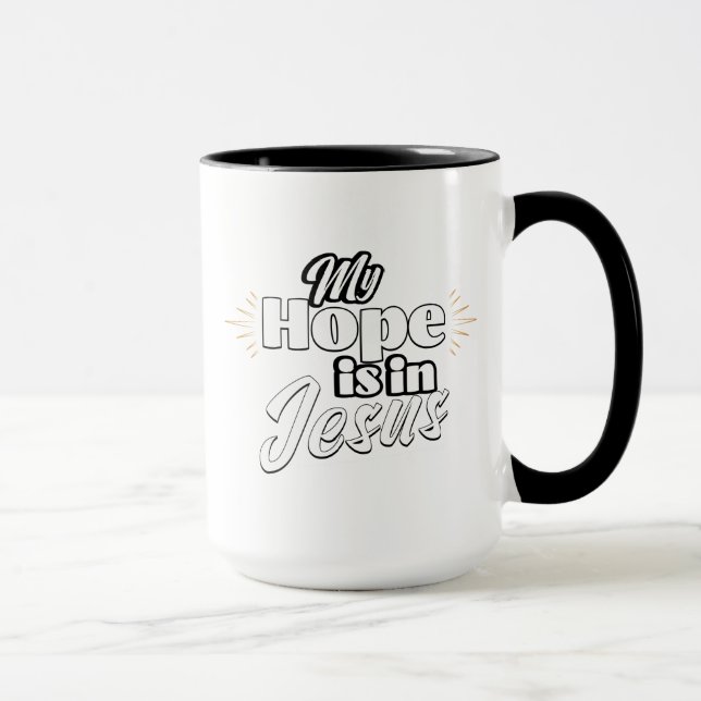 Taza My Hope is in Jesus Inspirational  (Derecha)