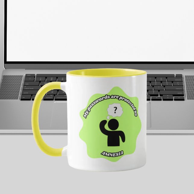 Taza My Passwords Are Protected by Amnesia – Funny Tech (Subido por el creador)