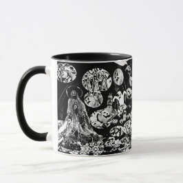 Taza My Super Halloween black and white
