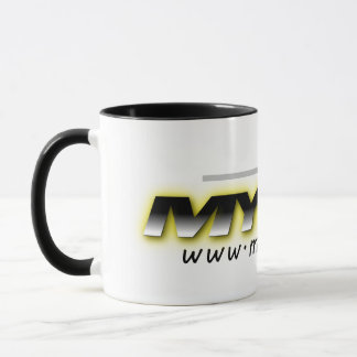 Taza MYETV Mug negro y blanco (simple)