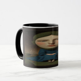 Taza Mysterious Renaissance Portrait Surreal Citadel Mu