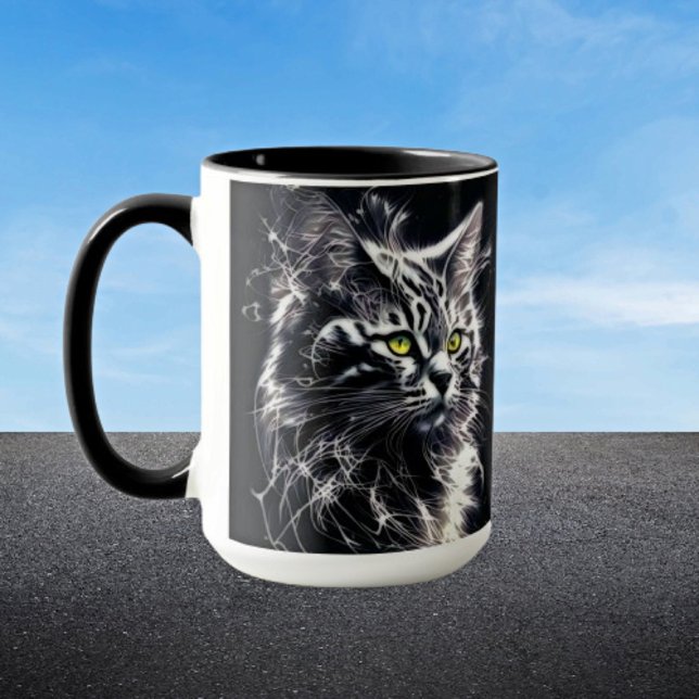 Taza Mystic Cat Eyes Mug - Audaz Arte Moderno (Subido por el creador)