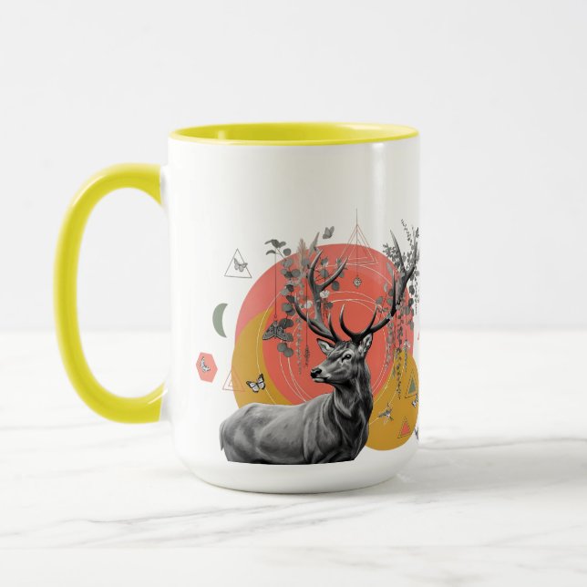 Taza Mystic Deer Collage (Izquierda)