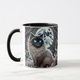 Taza Mystic Moon Cat - Enchanted Black Cat mug