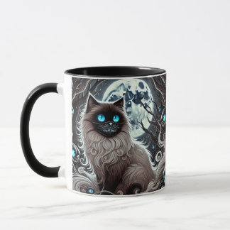 Taza Mystic Moon Cat - Enchanted Black Cat mug