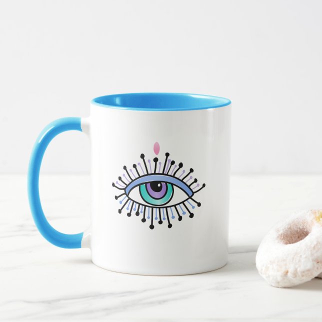 Taza Mystic Third Eye Espiritual Yoga Nueva Era (Con donut)