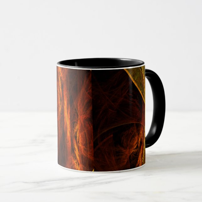 Taza Mystique Jungle Resumen Café Mug (Anverso derecho)
