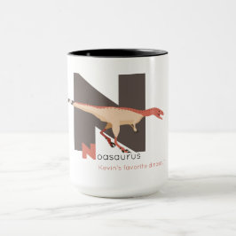 Taza N como Noasaurus Mug