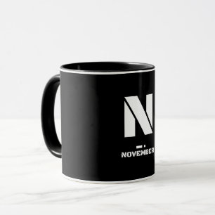 Taza N(Noviembre) Alfabeto fonético de la OTAN y Morse