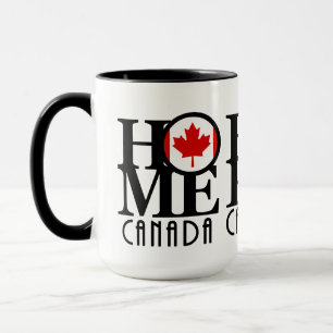 Taza NACE EN CASA AMOR Canadá triple juego 15oz