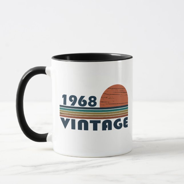Taza Nacido en 1968, en un antiguo cumpleaños (Izquierda)