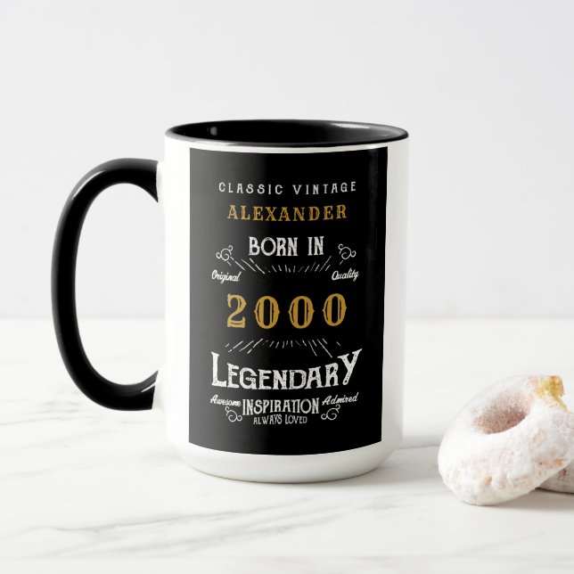 Taza Nacido en 2000 Legend (Con donut)