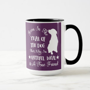 Taza Nacido en el Año Chino del Rótulo Zodiaco Perro