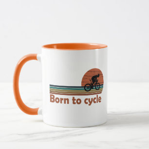 Taza Nacido para andar en bicicleta - MTB Mountain Biki