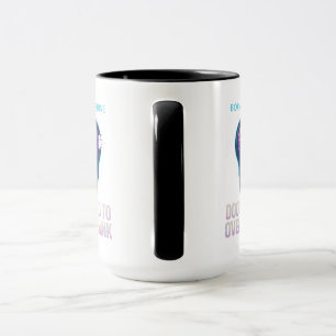 Taza Nacido para brillar, condenado a sobrepensar