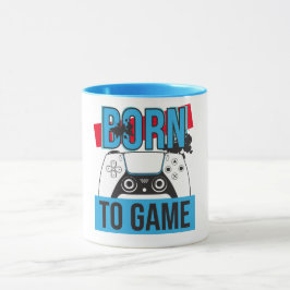 TAZA NACIDO PARA JUEGO CON MI CONSOLA
