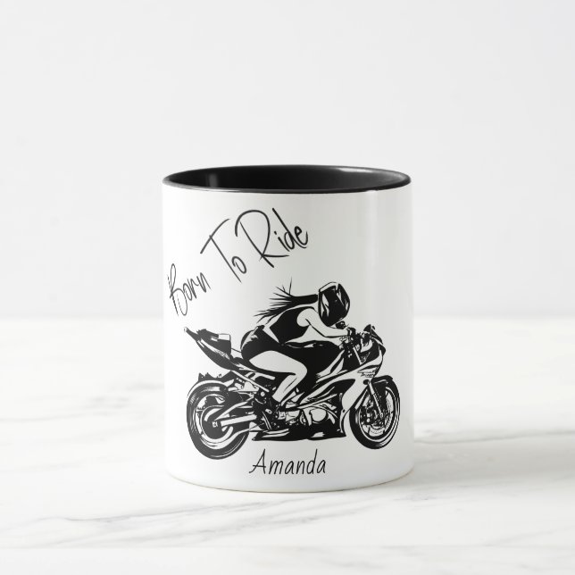 Taza Nacido para llevar nombre personalizado (Centro)