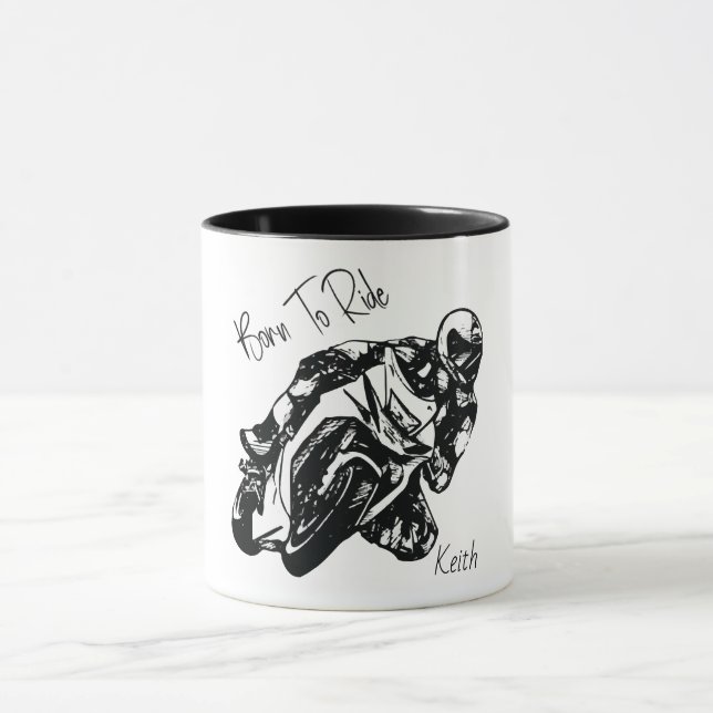 Taza Nacido para llevar nombre personalizado (Centro)