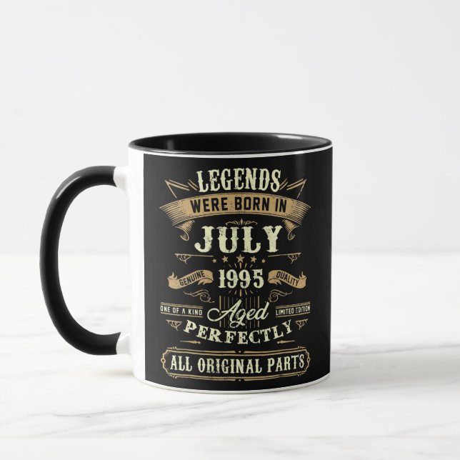 Taza Nacieron Leyendas En Julio De 1995 27º Cumpleaños  (Izquierda)