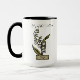 Taza Nacimiento Flor MAYO Nacimiento Lily Valley