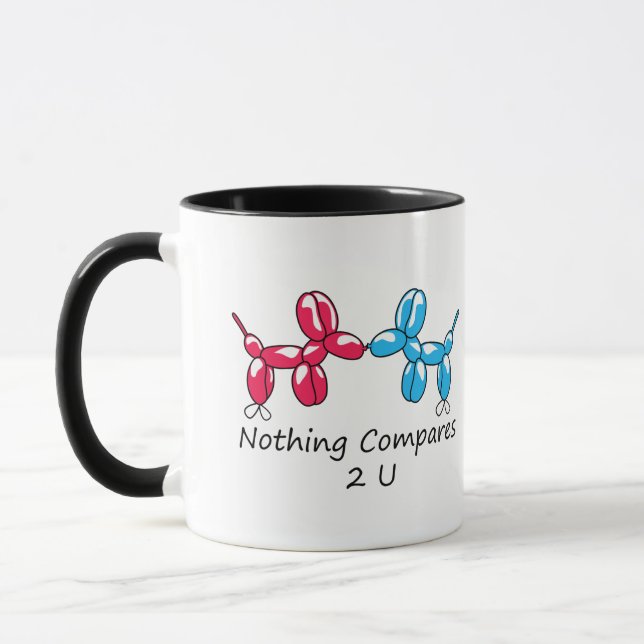 Taza Nada comparado con 2 U (Izquierda)