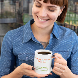 Taza Nada es más fuerte que el café gracioso del amor