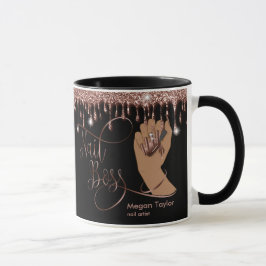 Taza Nail Boss, regalo para la manicura del técnico de 