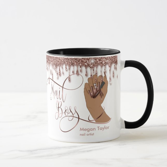 Taza Nail Boss, regalo para la manicura del técnico de  (Derecha)