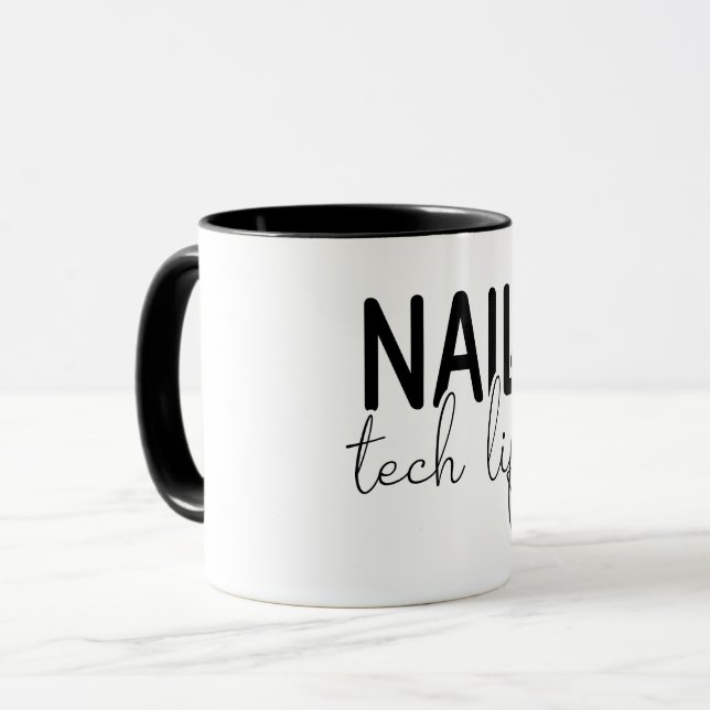 Taza Nail Tech Life (Anverso izquierdo)