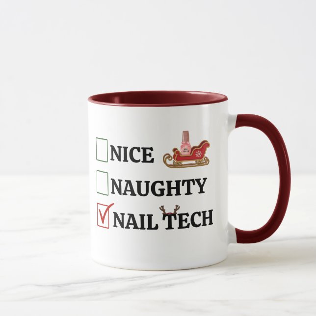 Taza Nail Tech Navidades Gift (Derecha)