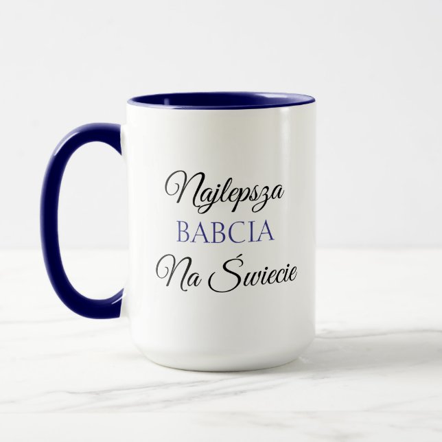Taza Najlepsza Babcia Na Świecie - Abuela polaca (Izquierda)